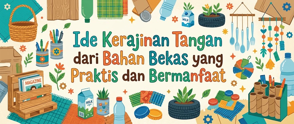 Ide Kerajinan Tangan dari Bahan Bekas yang Praktis dan Bermanfaat