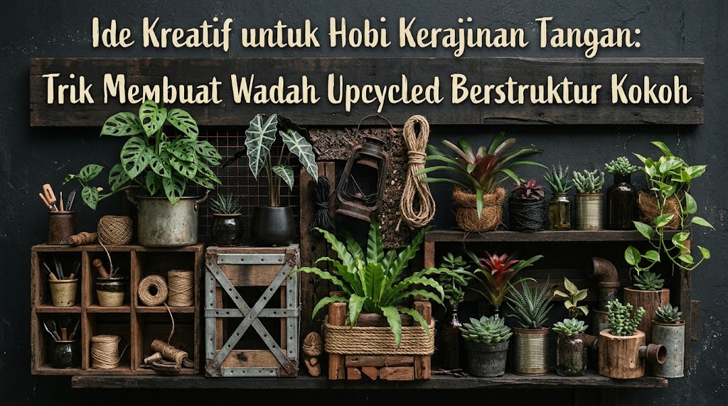 Ide Kreatif untuk Hobi Kerajinan Tangan: Trik Membuat Wadah Upcycled Berstruktur Kokoh